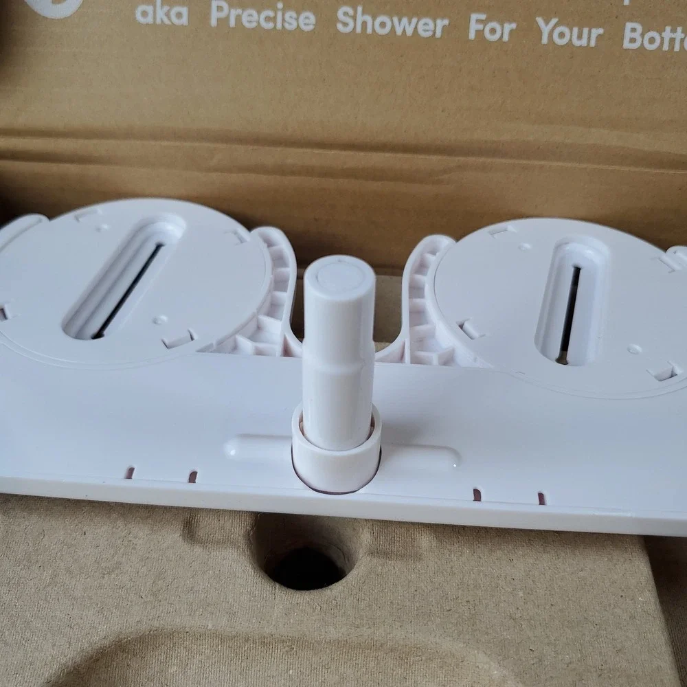 TUSHY Spa 3.0 Warm Water Bidet Toilet Seat Attachment – White w/ GOLD Knobs